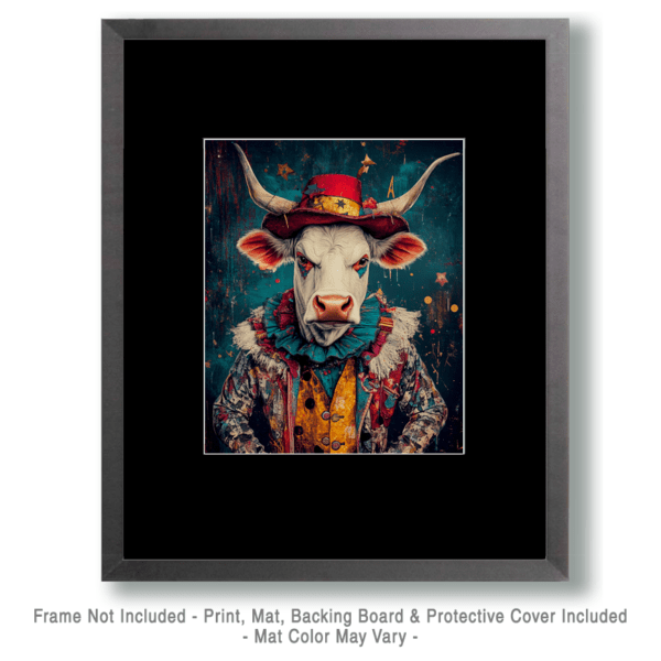 Mad Cow Clown Art