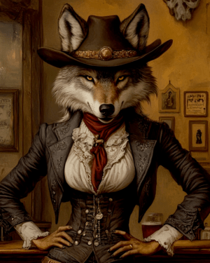 Lady Wolf Cowgirl