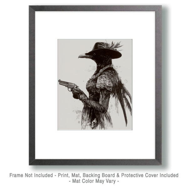 Raven Lady Gunslinger Art