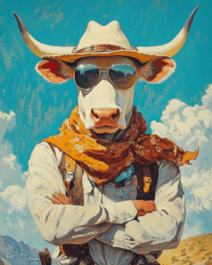 Cool Cow Cowboy