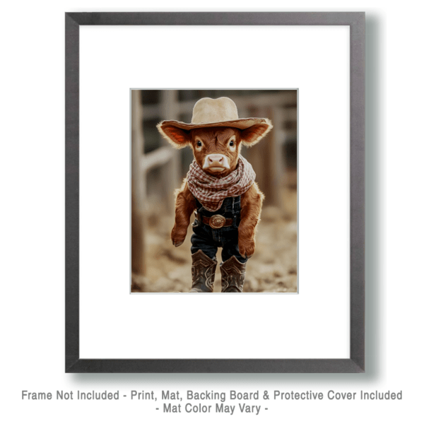 Calf Cowboy Art