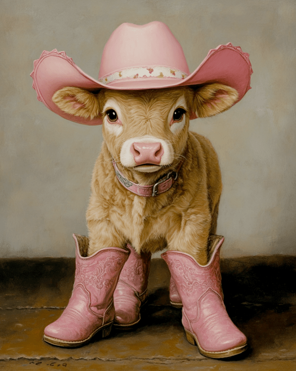 Calf Cowgirl