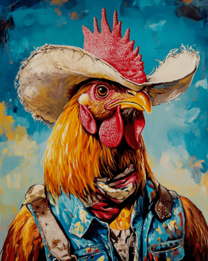 Cowboy Chicken Ranch Hand