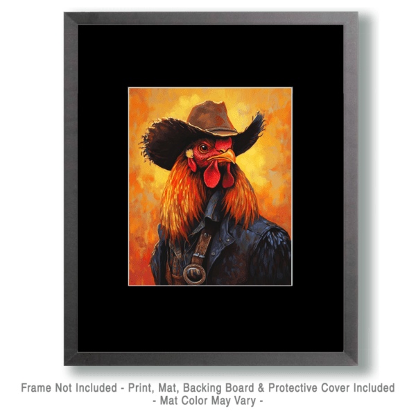 Cowboy Chicken Art