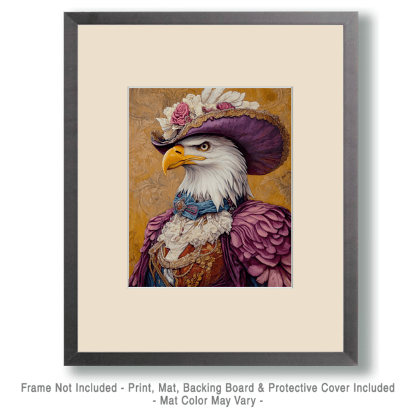 Bald Eagle Lady Art