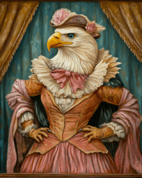 Bald Eagle Lady on Stage