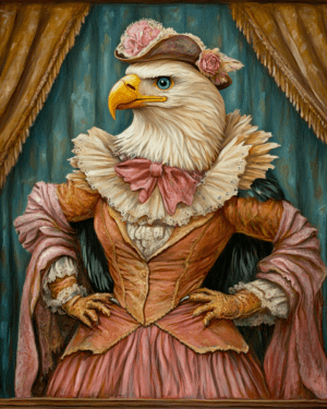 Bald Eagle Lady on Stage