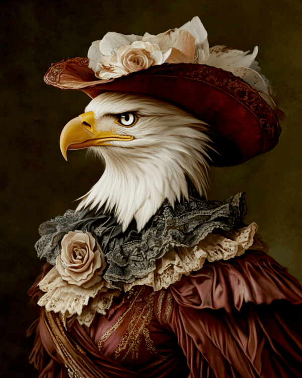 Bald Eagle Lady Portrait