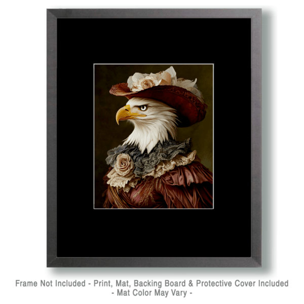 Bald Eagle Lady Portrait Art