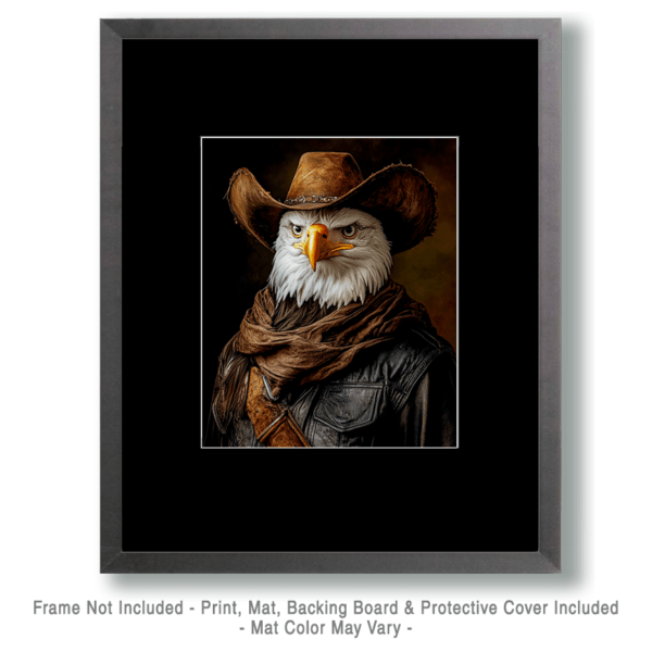 Bald Eagle Cowboy Art