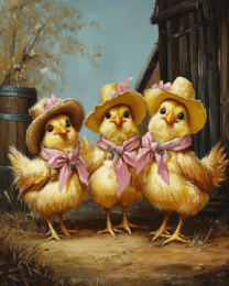 Three Country Cowgirl Chicks