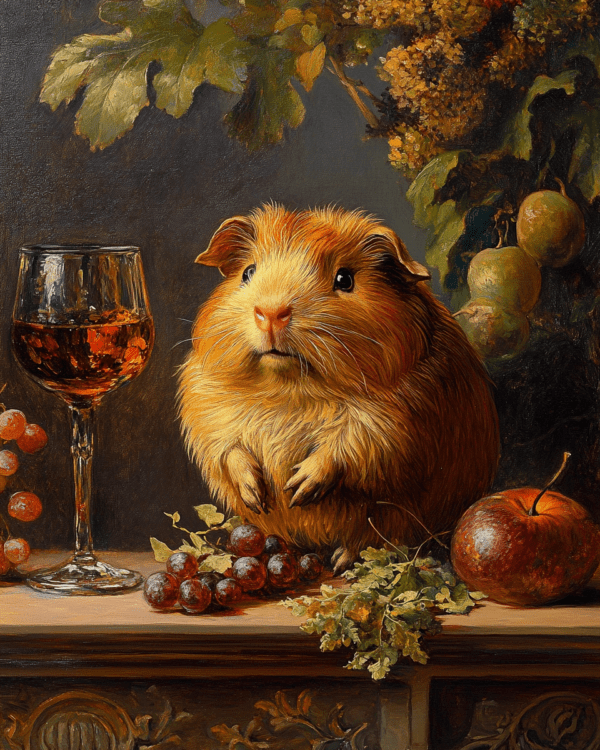 Vintage Golden Guinea Pig