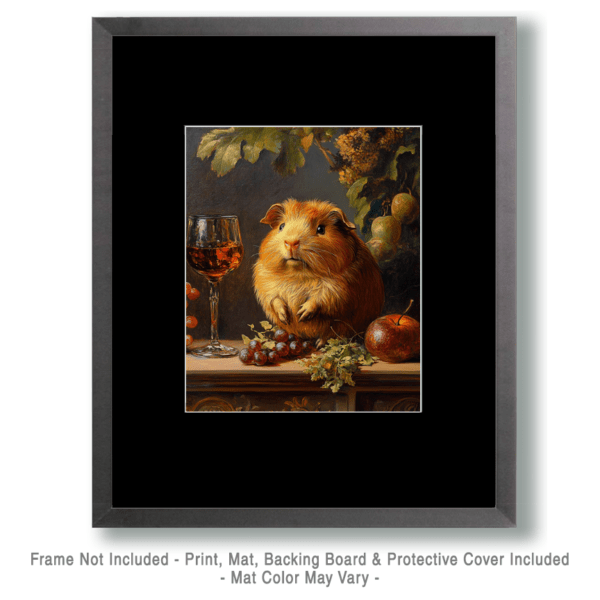 Vintage Golden Guinea Pig Art