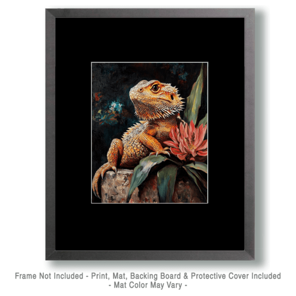 Bearded Dragon Portrait Art