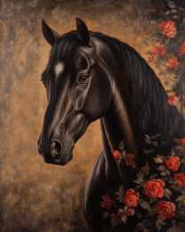 Black Horse Portrait