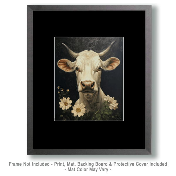 White Bull Portrait Art