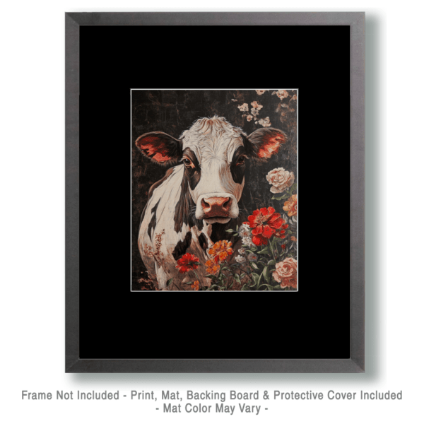 Vintage Holstein Portrait Art