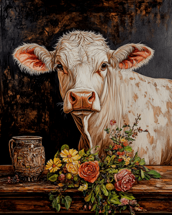 Young Cow Portrait