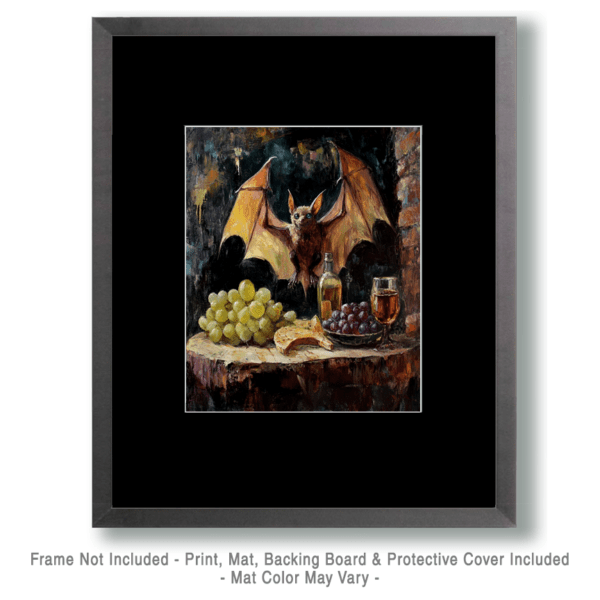 Vintage Flying Bat Art