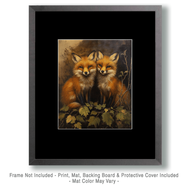 Pair of Foxes Art