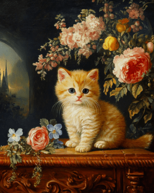 Vintage Ginger Kitten