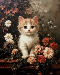 Vintage Orange Tabby Kitten