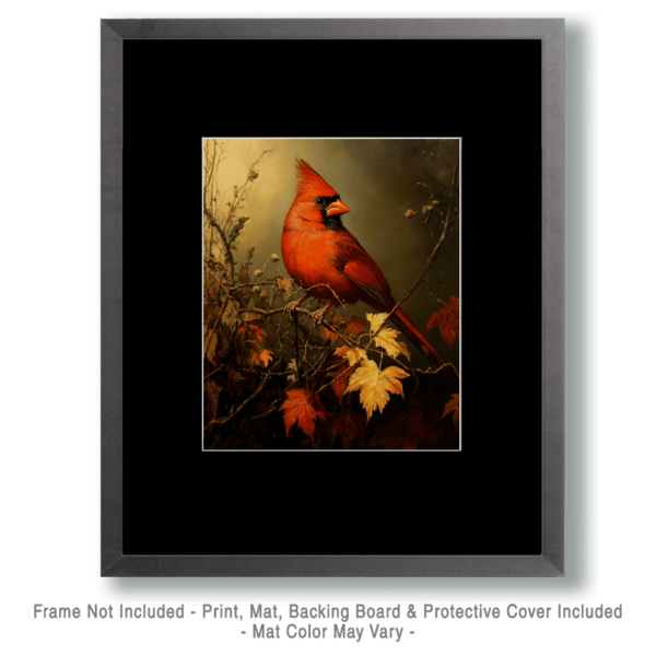 Vinatge Male Cardinal Art