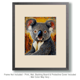 Koala Bear Portrait Art