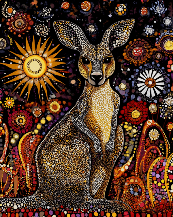 Folk Art Kangaroo