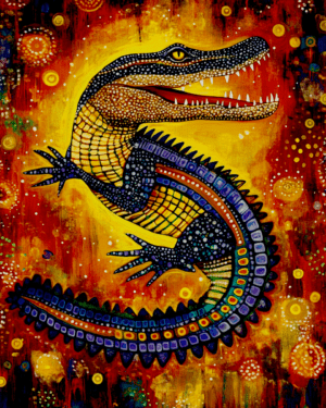 Folk Art Gator