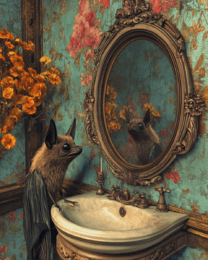 Bat Looking in a Mirror