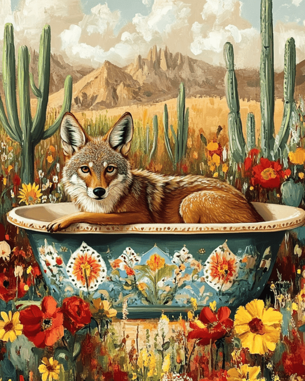 Coyote in a Bathtub