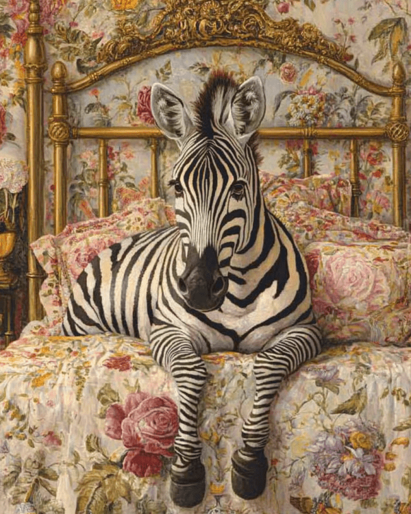 Zebra in Bed