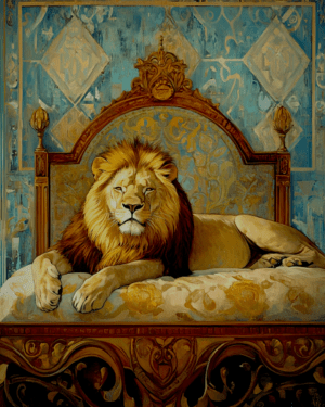 Lion in Bed