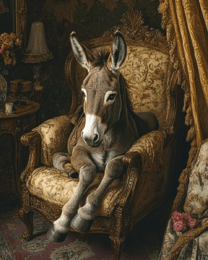 Donkey in Lounge Chair