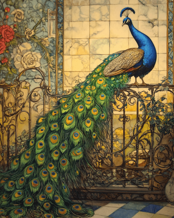 Vintage Peacock