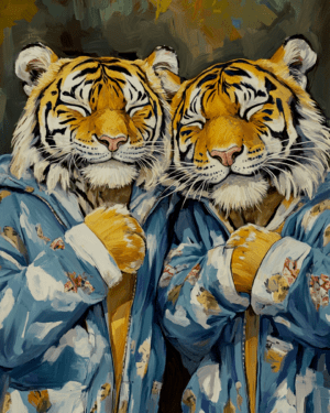 Two Tigers in Pajamas