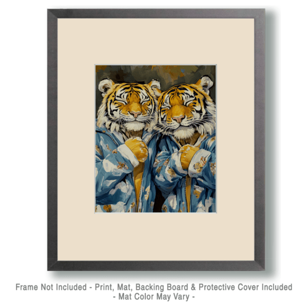 Two Tigers in Pajamas Art