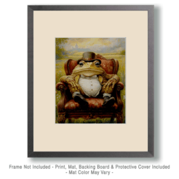 A Toad in a Lounge Chair Art
