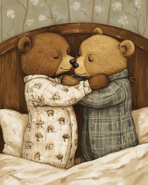 Two Bears in Bed