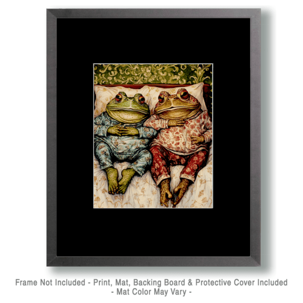 A Pair of Toads in Bed Art