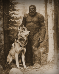 Bigfoot and Wolf Companion