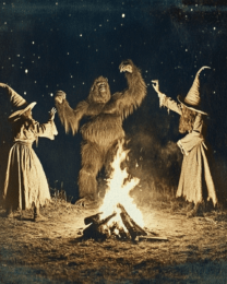 Bigfoot Dancing with Witches