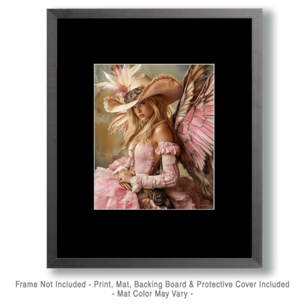 Pink Cowgirl Fairy Art