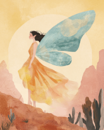 Watercolor Desert Fairy