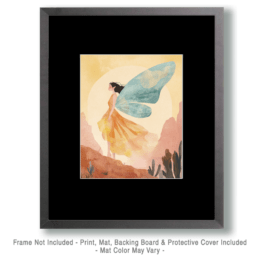 Watercolor Desert Fairy Art