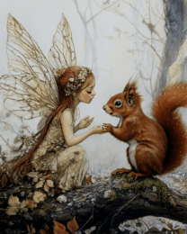 Fairy Confides in Red Squirrel