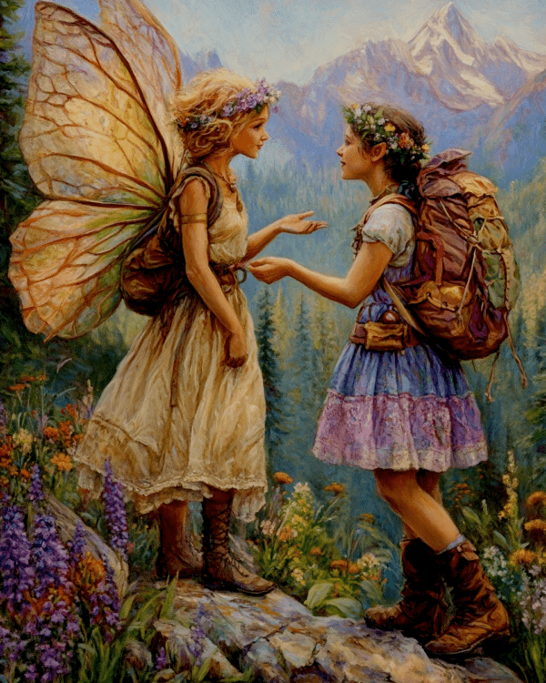 Fairy Giving Hiker Directions