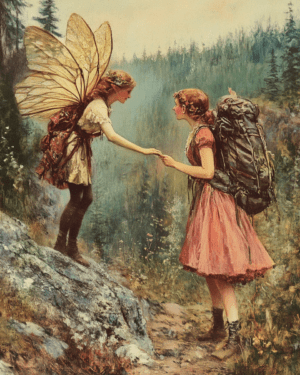 Fairy Giving Advice to a Hiker