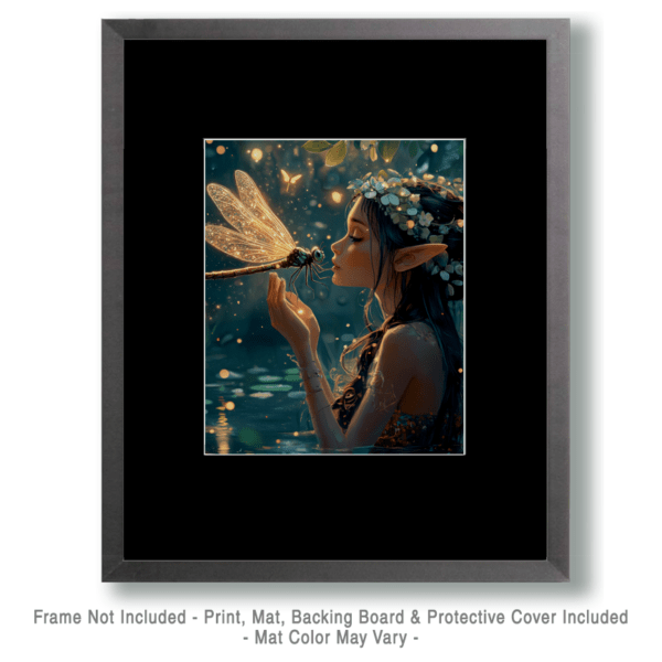 Fairy and Dragonfly Dreaming Art